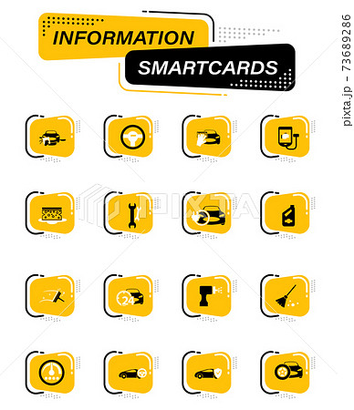 Car shop icons set Car shop icons set 73689286