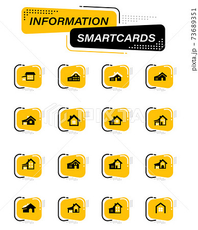 house type icon set 73689351