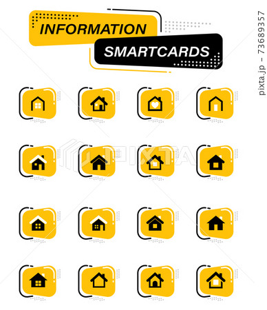 Houses icons set Houses icons set 73689357
