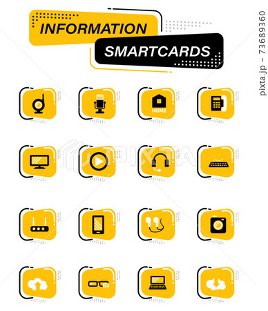 Hi tech icons set 73689360