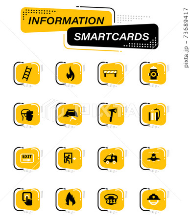 Emergency icons set 73689417