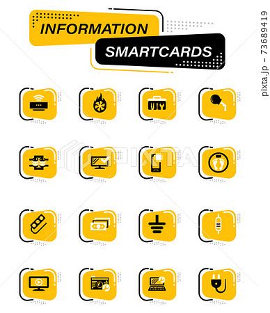 Electronic repair icons set Electronic repair icons set 73689419