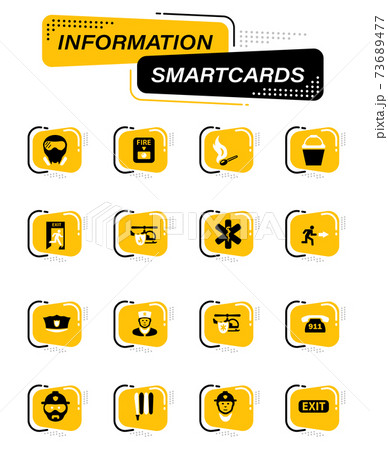 Emergency icons set 73689477