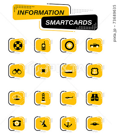 Coast Guard icons set 73689635