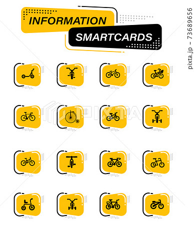 Bicycle type icons set 73689656