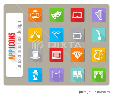 theater icon set theater icon set 73689679