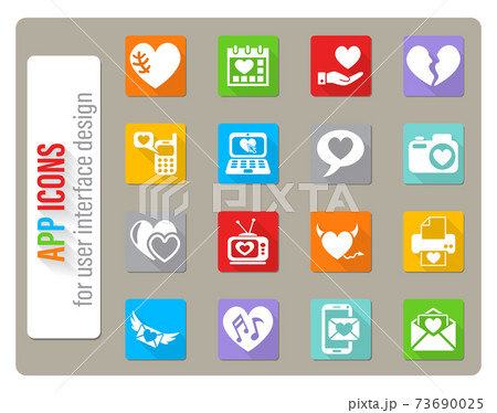 love icon set love icon set 73690025