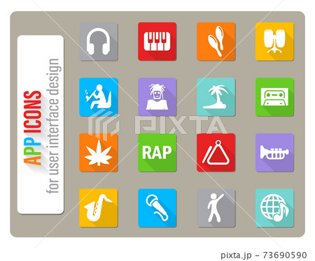 music icon set 73690590
