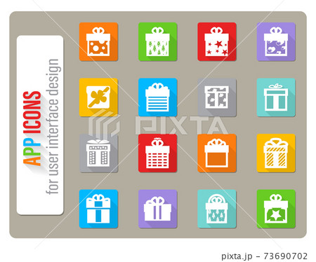 gifts icon set gifts icon set 73690702
