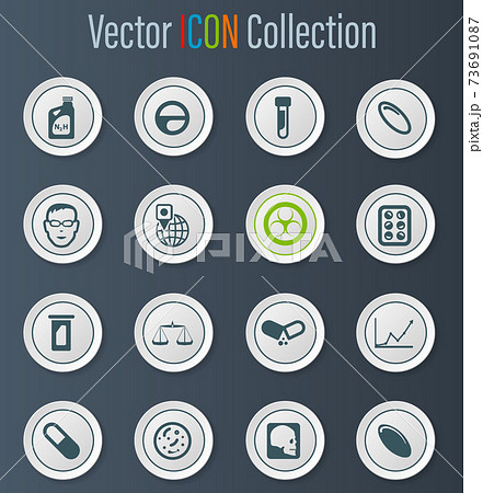 Faculty of biology icons set Faculty of biology icons set 73691087