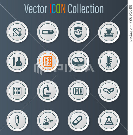 Faculty of biology icons set Faculty of biology icons set 73691089