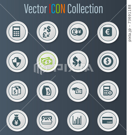 Currency exchange icons set Currency exchange icons set 73691188