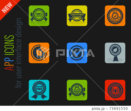 Seals icon set Seals icon set 73691550
