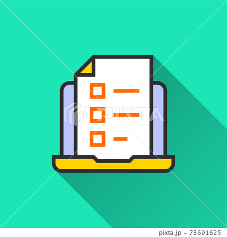 Online education icon for graphic and web design. Online education icon for graphic and web design. 73691625