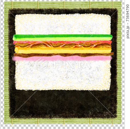 太巻寿司_巻き方_3 太巻寿司_巻き方_3 73694790
