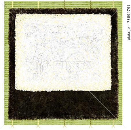 太巻寿司_巻き方_2 73694791