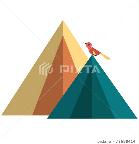 Camping tent icon, flat vector isolated illustration. Tourist hiking, backpacking tents. 73698414