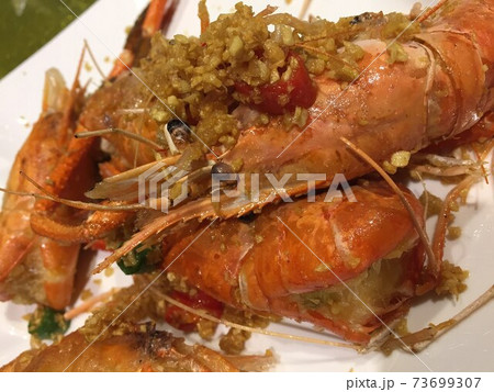 中華料理 大エビの炒め 中華料理 大エビの炒め 73699307