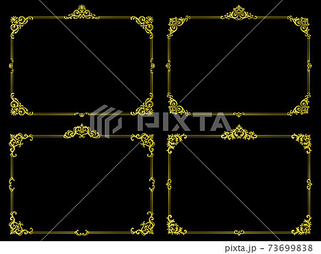 装飾フレームセット（金） 73699838