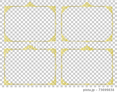 装飾フレームセット（金） 73699838