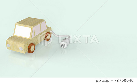 The wooden car and AC power plugs for electric car or ev car content 3d rendering The wooden car and AC power plugs for electric car or ev car content 3d rendering 73700046