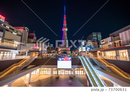 《愛知県》名古屋テレビ塔・久屋大通公園の夜景 73700631