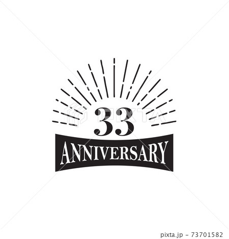 33th year anniversary logo design template 33th year anniversary logo design template 73701582