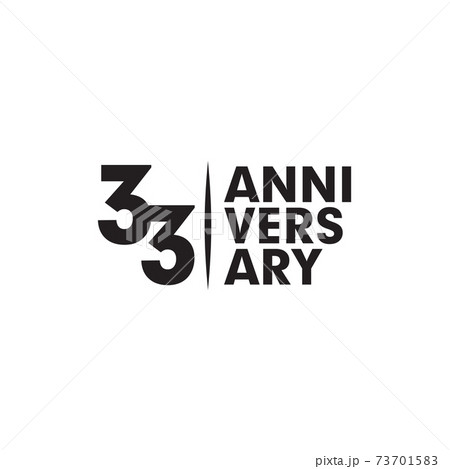 33th year anniversary logo design template 33th year anniversary logo design template 73701583