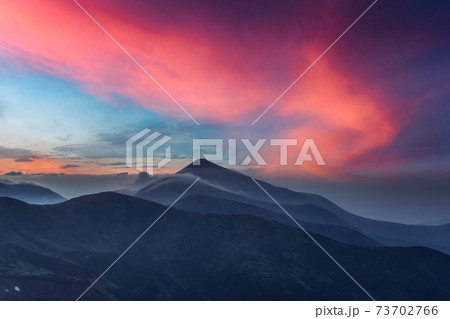 View of the grassy hills View of the grassy hills 73702766