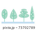 Flat tree cartoon 73702789