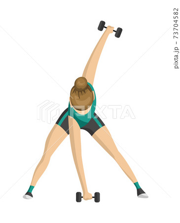 Fitness Enthusiast A Woman Engages in - Stock Illustration [107836522] -  PIXTA