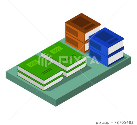isometric book 73705482