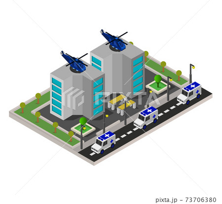 isometric hospital 73706380
