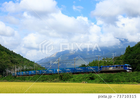 EF210電気機関車と伊吹山 EF210電気機関車と伊吹山 73710315
