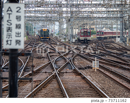 大和西大寺駅の平面交差  大和西大寺駅の平面交差  73711162