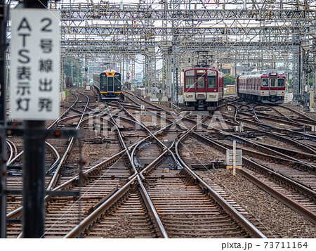 大和西大寺駅の平面交差  大和西大寺駅の平面交差  73711164