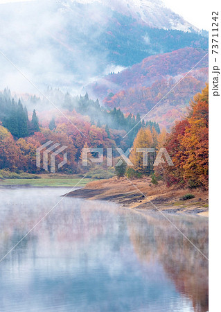恩原湖周辺の紅葉・秋景色 73711242