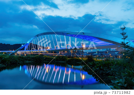 Night view of the Yangguang Bridge at Xindian District Night view of the Yangguang Bridge at Xindian District 73711982