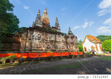 Wat Jed Yod, Beautiful old temple in northern Thailand at Chiang Mai Province, Thailand 73712497
