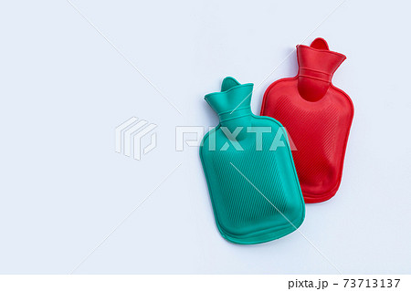 Hot water bags on white background. Hot water bags on white background. 73713137