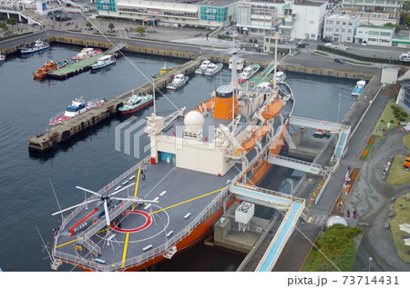 名古屋港ガーデンふ頭の南極観測船ふじ 名古屋港ガーデンふ頭の南極観測船ふじ 73714431
