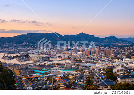 佐世保市街地(夕景) 佐世保市街地(夕景) 73714635