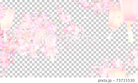 Cherry and lantern background-there are multiple variations 73715530