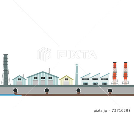 工場地帯　汚水 73716293