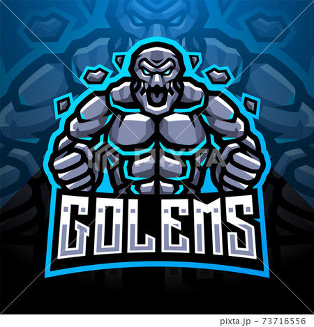 Golems esport mascot logo 73716556