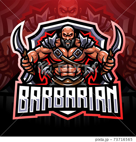 Barbarian esport mascot logo 73716565