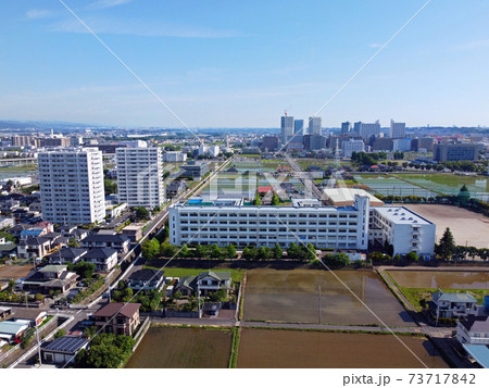 空撮！海老名市の田植えの頃13 73717842
