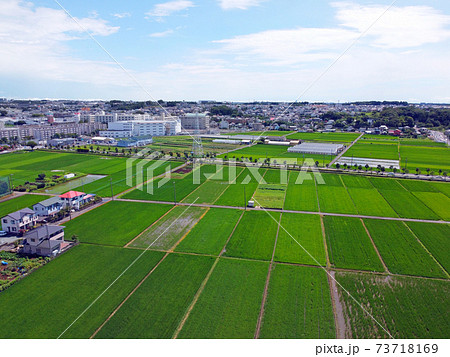 空撮！海老名市の田園風景04 73718169