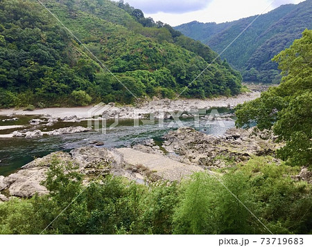 高知県 高岡郡四万十町 道の駅四万十とおわ から四万十川の写真素材 73719683 Pixta