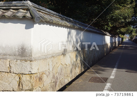 山口県 萩市 萩城城下町 天樹院の白壁 73719861